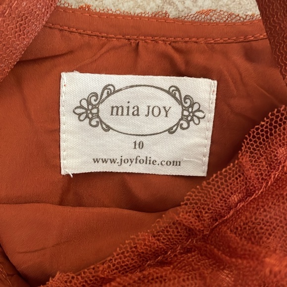 Joyfolie Girls “Lauryl” Dress in rust - Picture 4 of 5